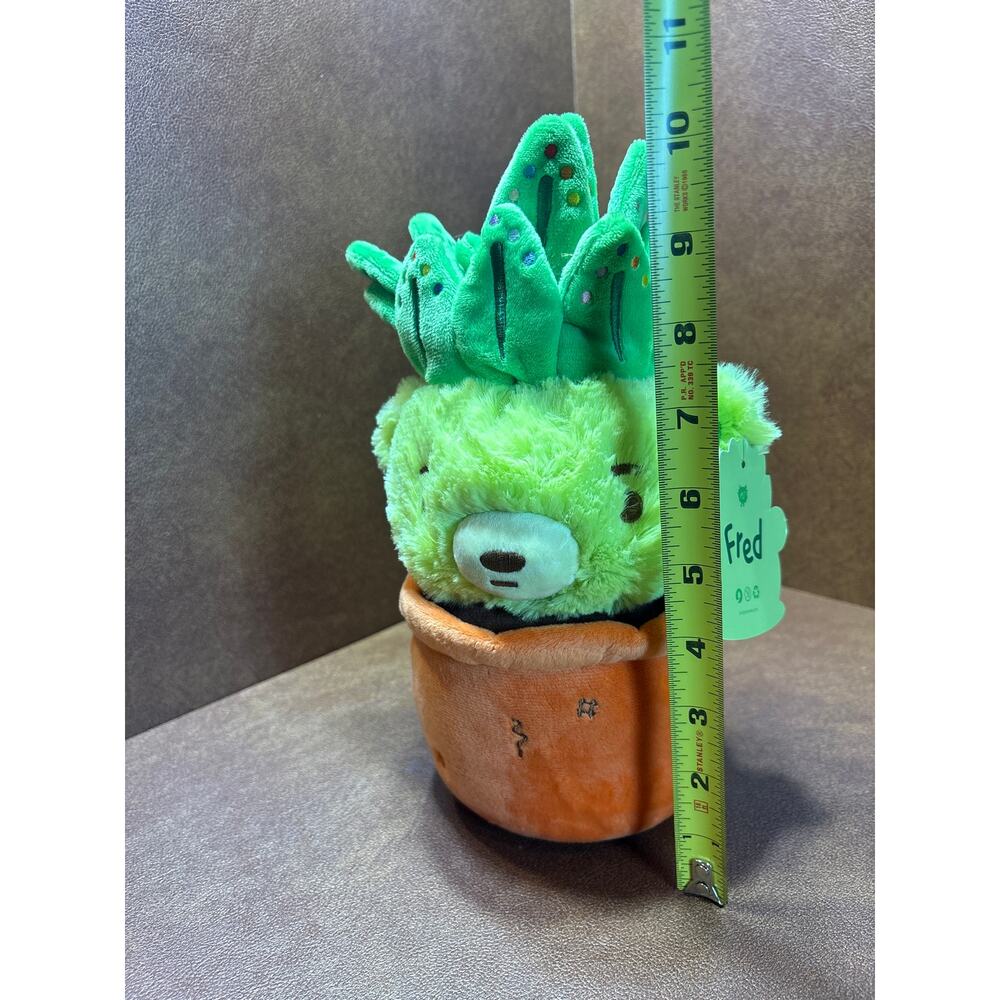 Moriah Elizabeth Fred Plush Plant Bear in Pot Green Succulent Character Toy NWT - Picture 5 of 12